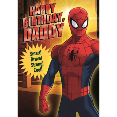 Daddy Happy Birthday Spiderman Birthday Card £2.40